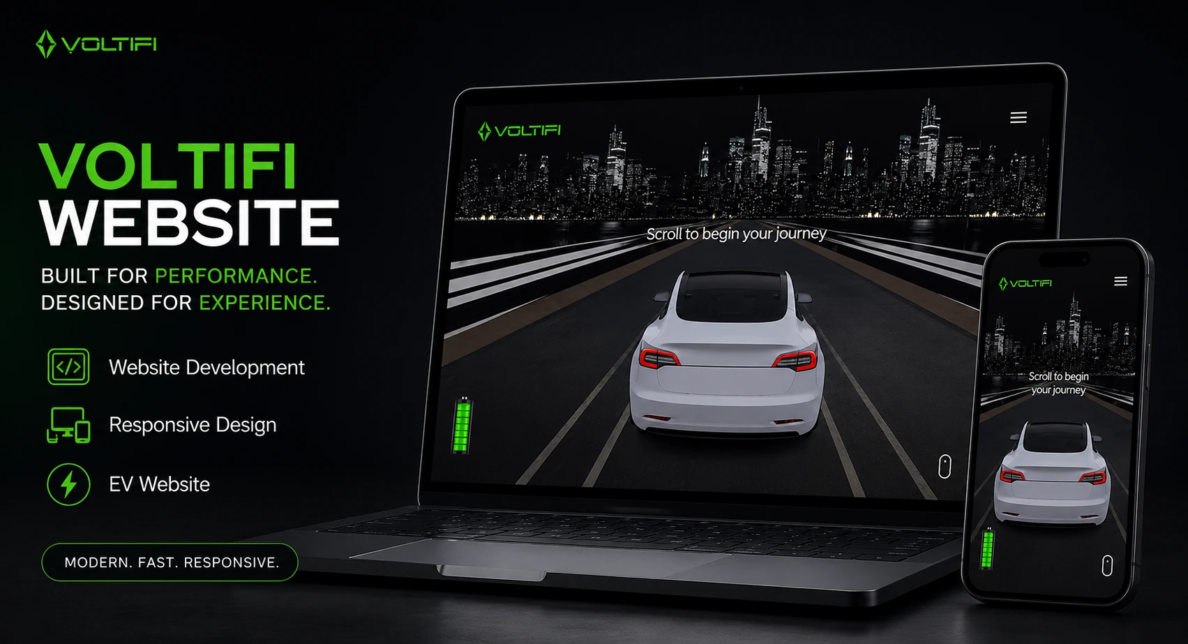 Voltifi Corporate Website - Website Development visualization screenshot 1